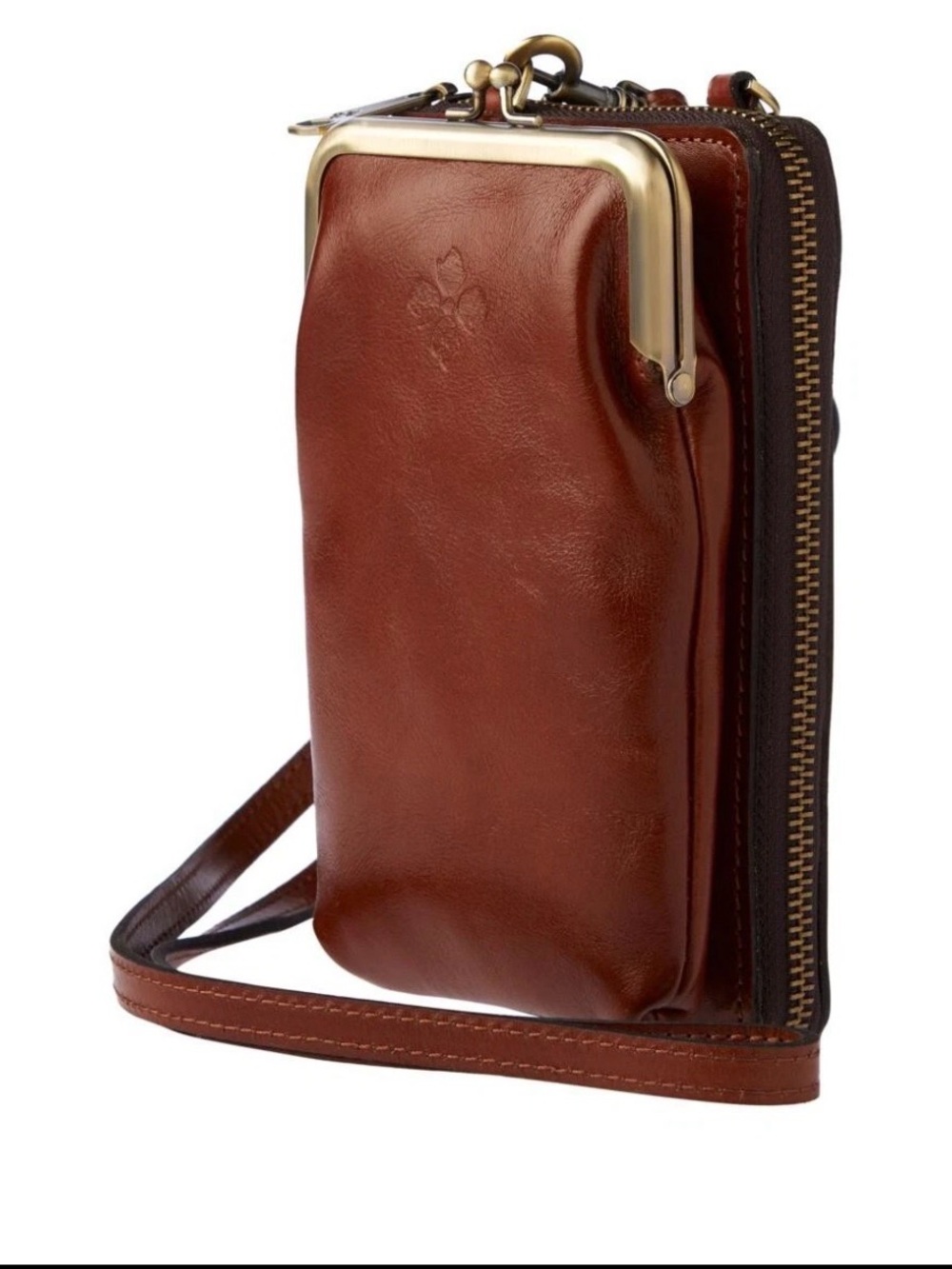 NWT~ PATRICIA NASH Pertina Leather Crossbody Purse Frame Pouch Organizer Wallet